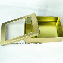 High Quality Promotional Custom Small Rectangular Metal Cookie/Chocolate Tin Box
